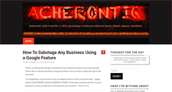 Desktop Screenshot of acherontiq.com
